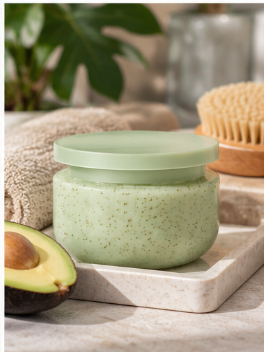 🥑 Beauty Essential | Avocado Ice Cream Body Scrub | Silky Smooth Skin Care