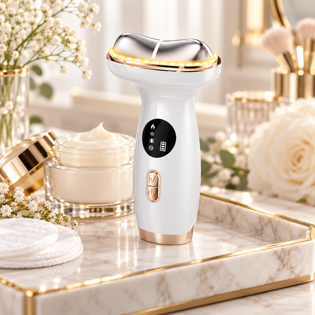 ✨ Beauty Essential | Cooling Heating Massage Therapy | Elegant Skin Relaxing Device