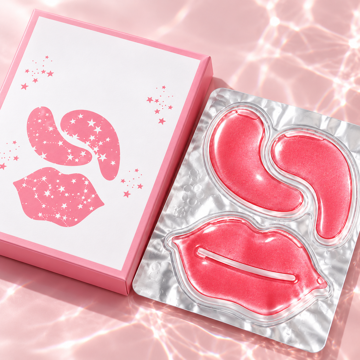 💎 Beauty Essential | Hydrogel Eye Lip Mask Care | Luxury Hydrating Skincare Set