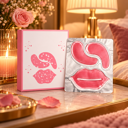 💎 Beauty Essential | Hydrogel Eye Lip Mask Care | Luxury Hydrating Skincare Set