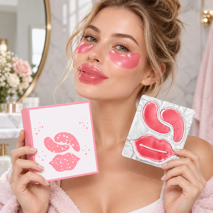 💎 Beauty Essential | Hydrogel Eye Lip Mask Care | Luxury Hydrating Skincare Set