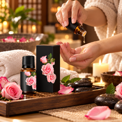 🌹 Beauty Essential | Rose Massage Body Oil Therapy | Luxury Spa Relaxation Care